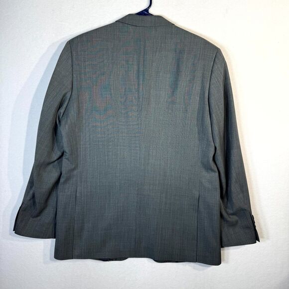 Haggar‎ Men's Gray Travel Performance Blazer Tailored Fit Size 42R - Picture 3 of 10